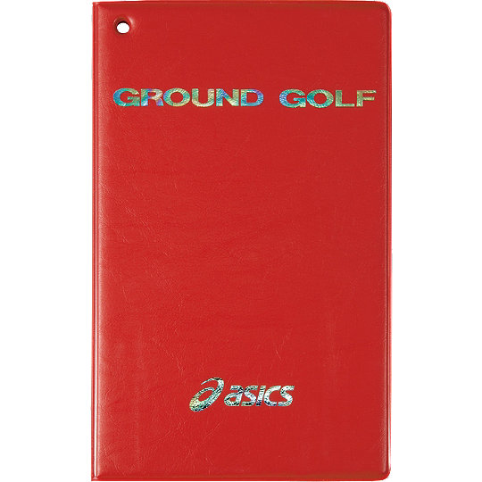 アシックス　グラウンドゴルフ　GGG526　スコアカードカバー　レッド